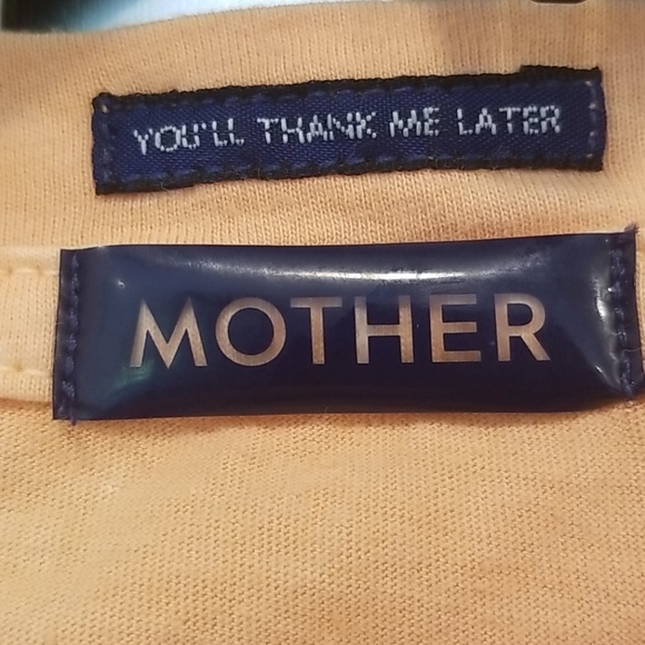 💕MOTHER💕 Graphic Tee Boxy Goodie Goodie Tee Expensive Recreation Polo S NWOT - Picture 4 of 7